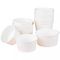ظروف سنگین 24 اونس سفید ظروف نگهداری مواد غذایی با درب تهویه شده کاسه کاغذی